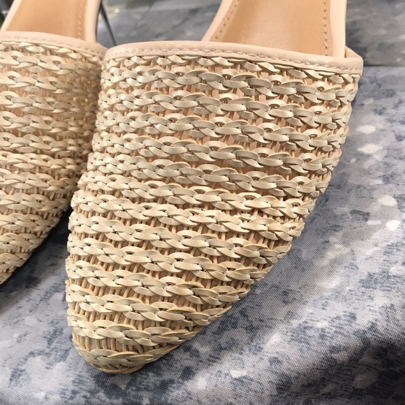 LC Lauren Conrad Calcite Nude Woven 2-Piece Flats WMS 9M ✨Like Brand NEW✨ - Picture 4 of 11